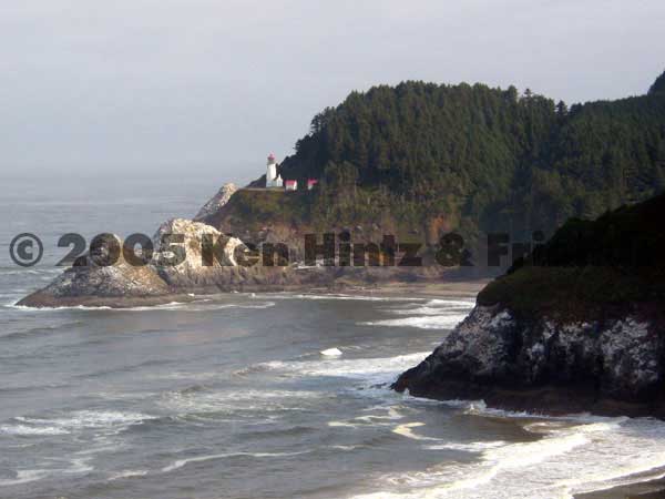 Oregon coast and lighthouse